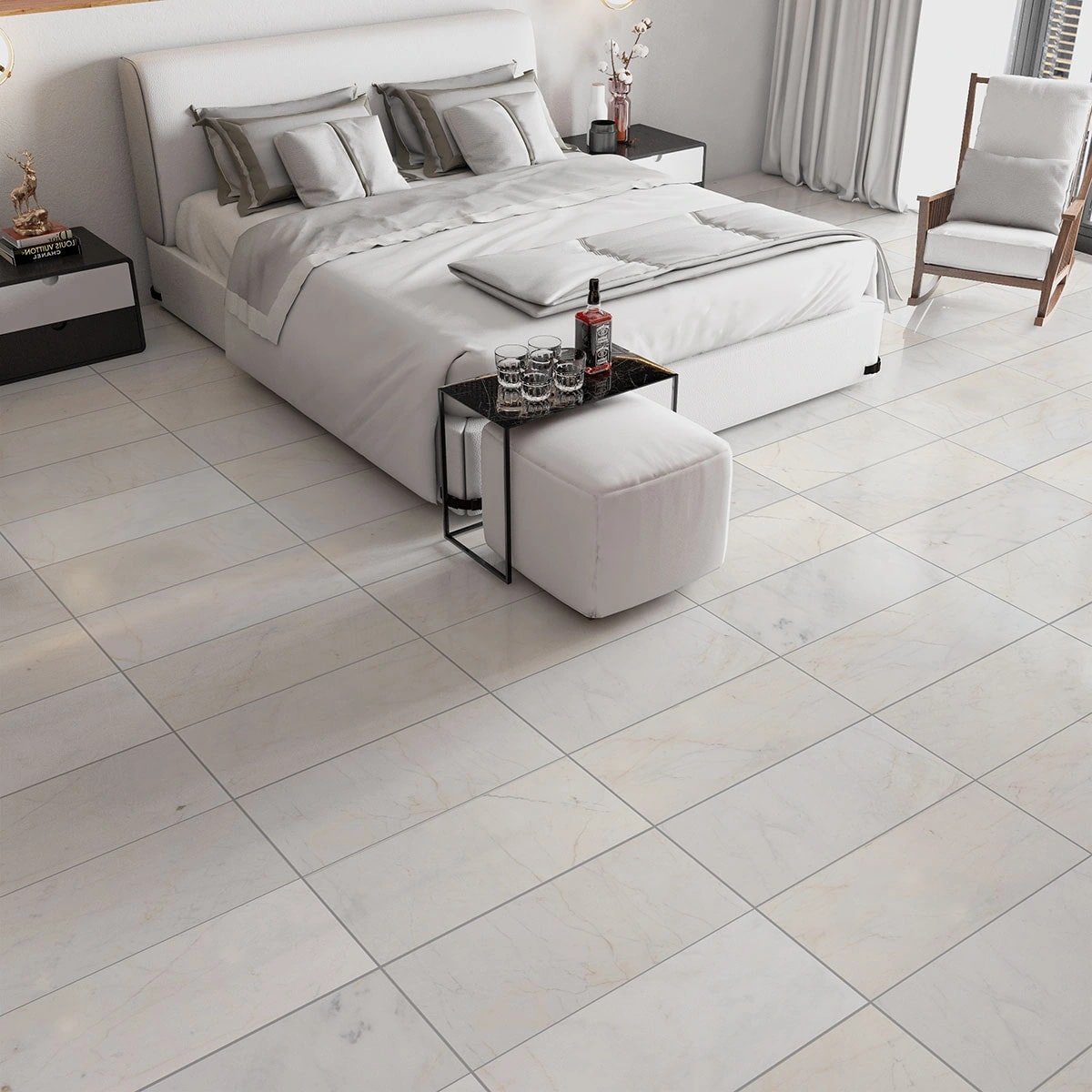 White Pearl Honed — üreticinin yüzey görseli